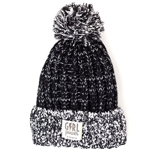 Gorro Trendy Jaspeado Forrado c/Pompom