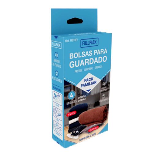 Set X 4 Bolsas Guardado Pack Familiar