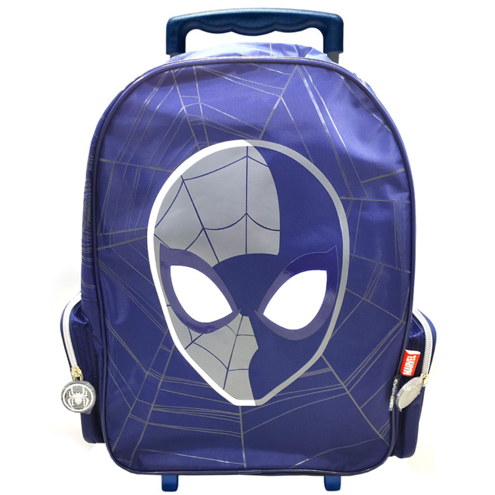 Spiderman Mochila Escolar Con Carro 17 PuLG Comic Marvel Ed Color Azul Y  Rojo 38232 Diseño