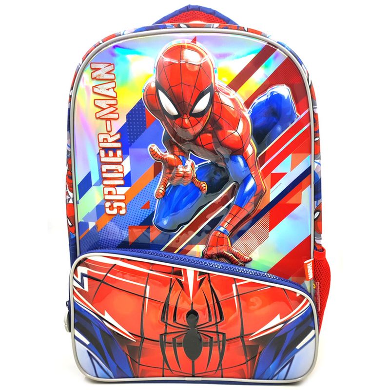 Mochila Spiderman City M - Color: blanco