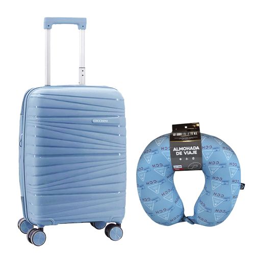 Combo Cecchini valija carry on + almohada