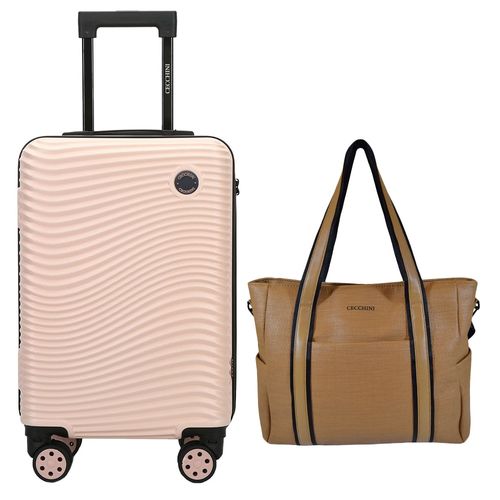 Combo Cecchini valija carry on + cartera