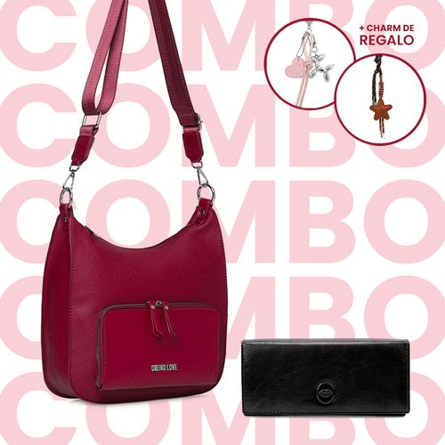 Combo Oreiro Love bandolera + billetera + regalo!