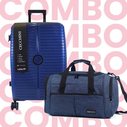 Combo Cecchini valija mediana + bolso