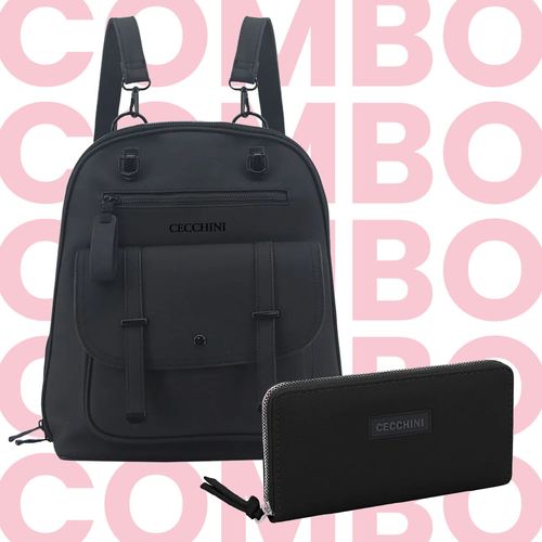 Combo Cecchini mochila + billetera