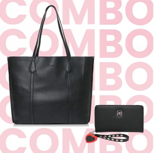 Combo Oreiro Love shopper + billetera